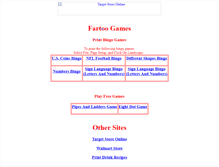 Tablet Screenshot of games.fartoo.com